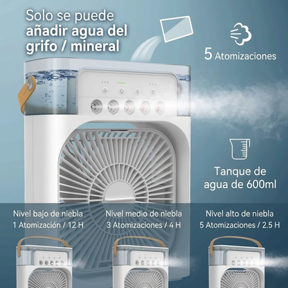 Ventilador portátil con aire frío