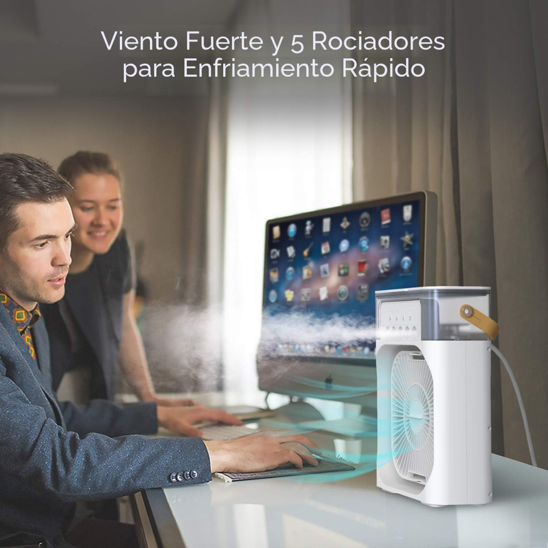 Ventilador portátil con aire frío